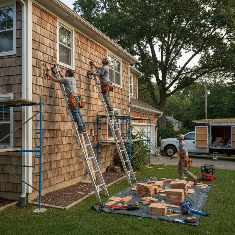 Local Log Cabin Repair pros at work